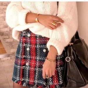NEVER WORN BRAND NEW ZARA TWEED SKIRT